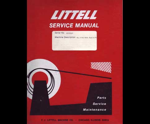Littell 5-14.5 Double Rack and Pinion Roll Feed Manual