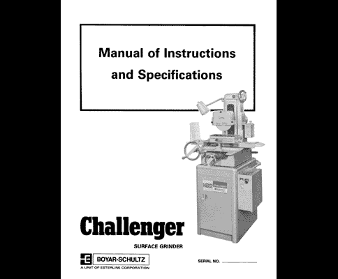 Boyar-Schultz H612 Challenger Manual - Instructions
