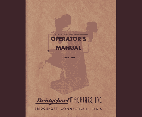 Bridgeport Operators Manual Early J-Head Dovetail Ram