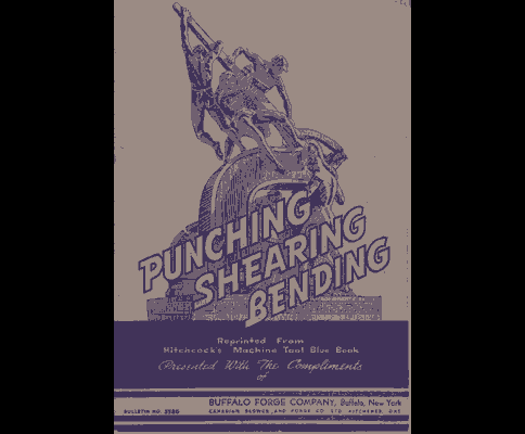 Buffalo Forge Punching Shearing & Bending Manual